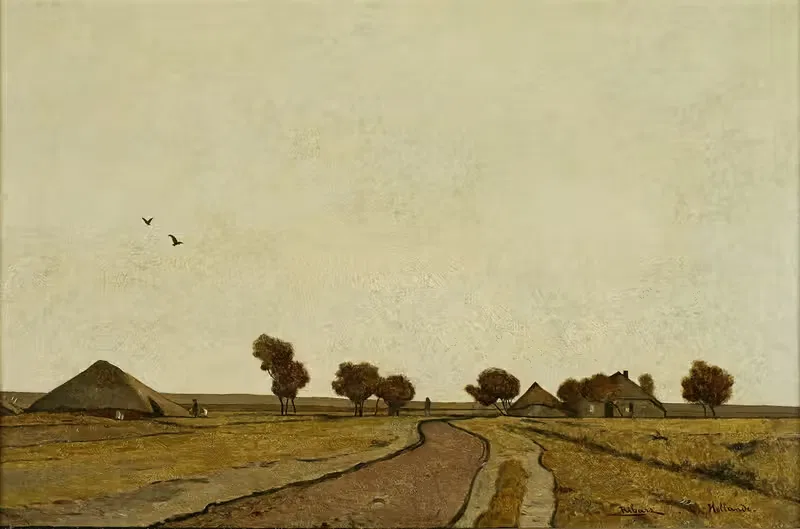 Holländische Landschaft mit Gehöften — Rudolf Ribarz