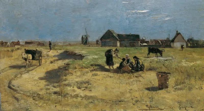 Пейзаж из Кайё by Рудольф Рибарц, 1881 — digital art print download