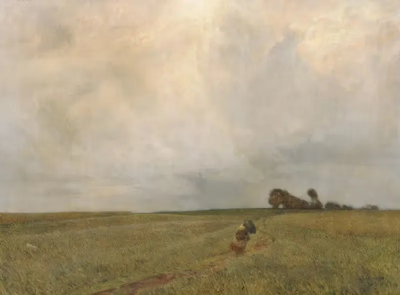 Sturm und Regen by Thomas Leitner, 1907 — digital art print download