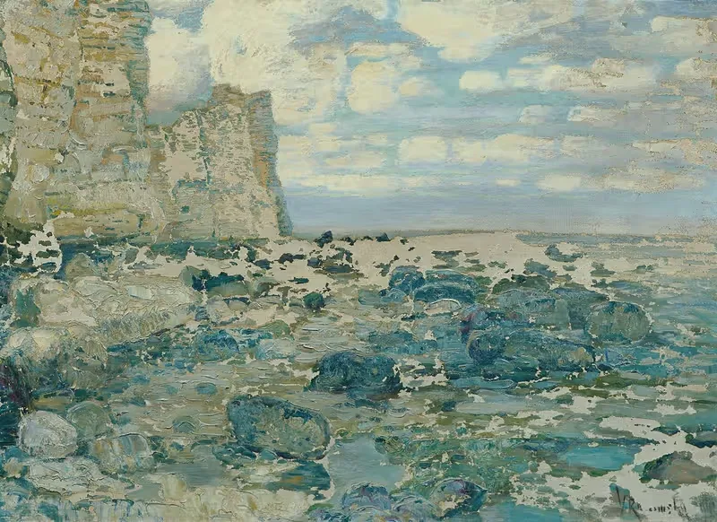Am Meeresstrand Felsklippen — Wenzel Radimský