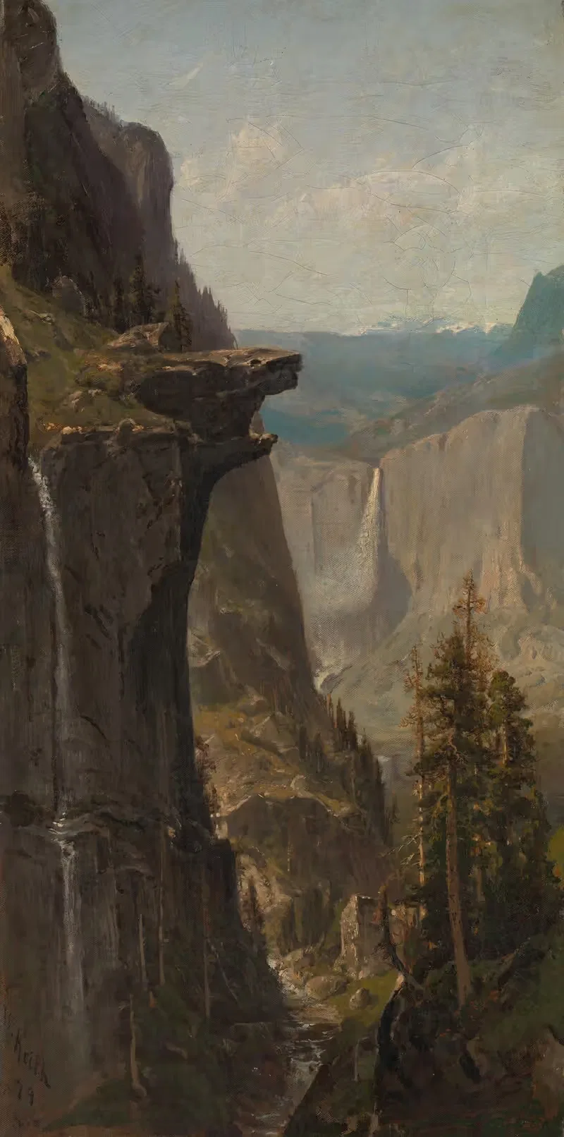Yosemite Falls, from Glacier Point by William Keith, 1879 — digital art print download