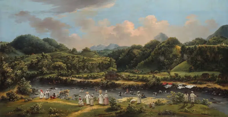 View on the River Roseau, Dominica — Agostino Brunias