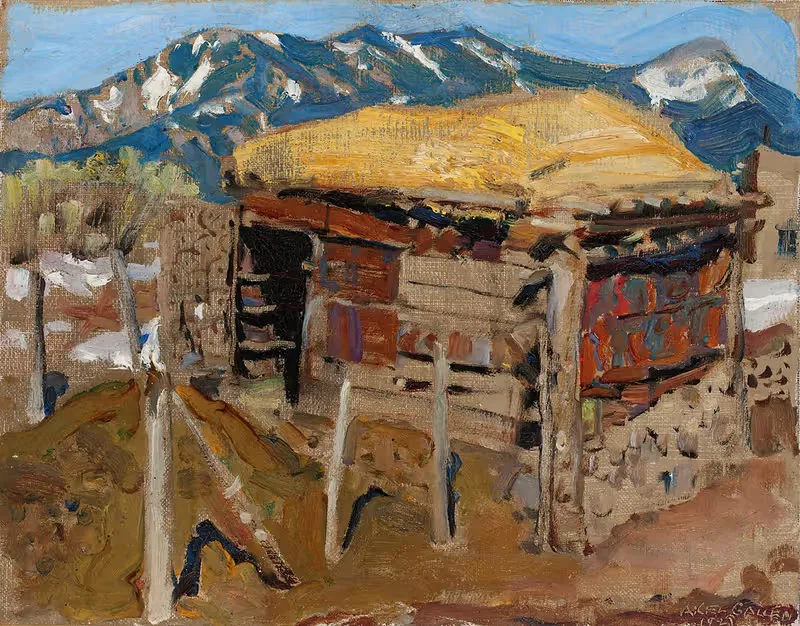 Shed in the Taos Mountains — Akseli Gallen-Kallela