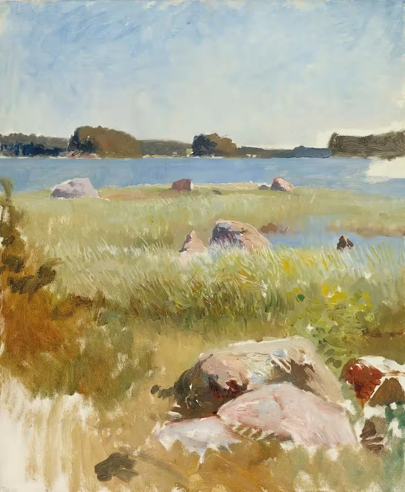 Saaristomaisema ; keskeneräinen — Albert Edelfelt