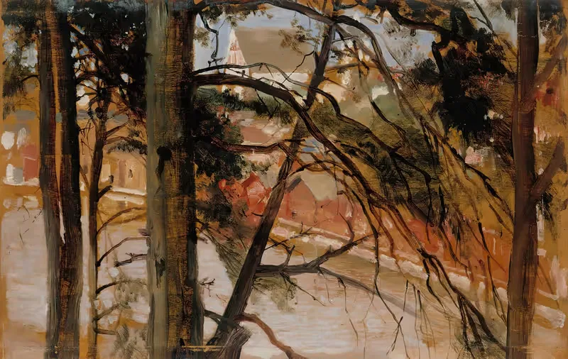 Study for Porvoo from Näsinmäki Hill — Albert Edelfelt
