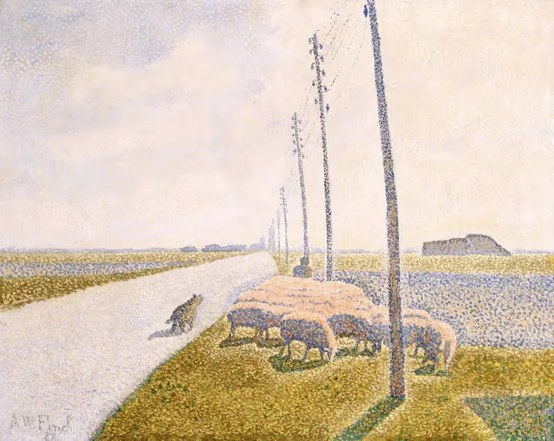 The Road to Nieuport — Alfred William Finch