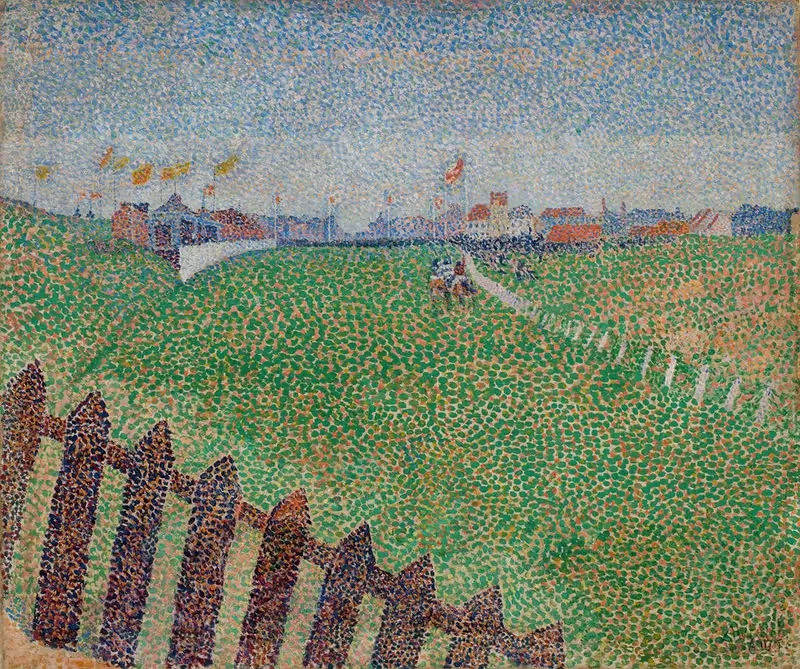 The Wellington Racecourse in Drizzle (Ostende) — Alfred William Finch