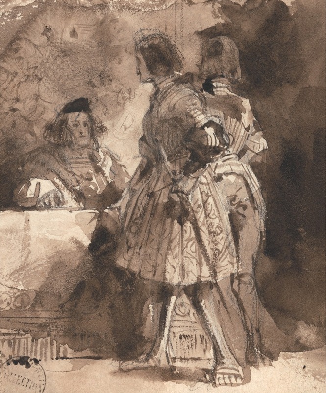 Goetz Von Berlichingen Before The Imperial Magistrate — Richard Parkes Bonington