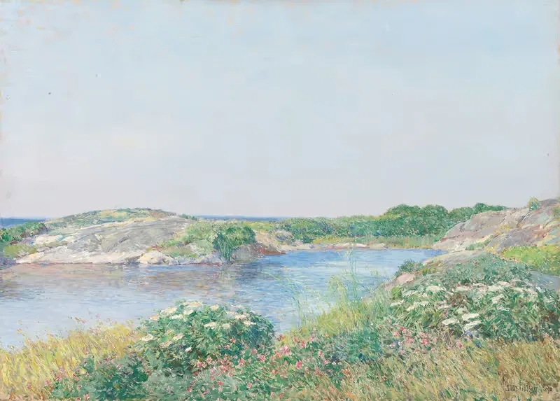 Маленький пруд, Аппледор by Чайлд Хассам, 1890 — digital art print download