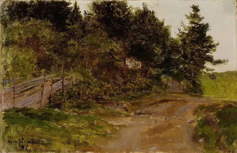Путь в лесу by Ээро Ярнефельт, 1887 — digital art print download