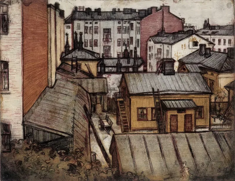 View from the Artist’s Bernhardinkatu Home — Eero Järnefelt
