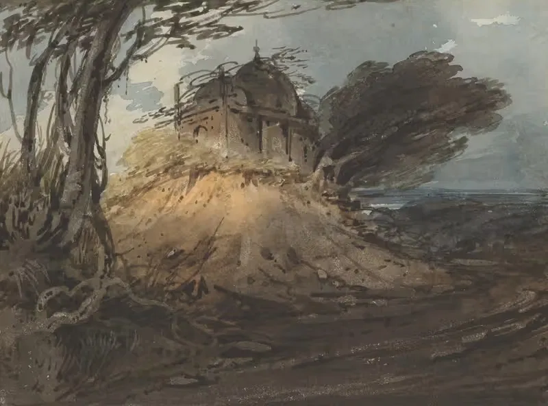 Indian Temple by George Chinnery — digital art print download