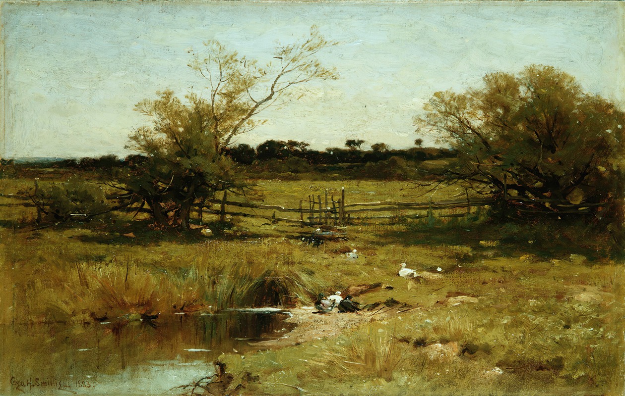 Луга Восточного Хэмптона by Джордж Генри Смилли, 1883 — digital art print download