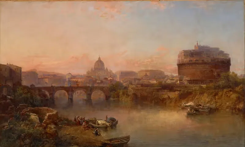 Закат на Тибре, Рим by Джордж Лоринг Браун, 1880 — digital art print download