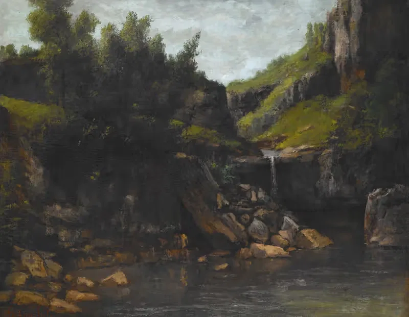 Водопад в скалистом пейзаже by Гюстав Доре, 1872-1874 — digital art print download