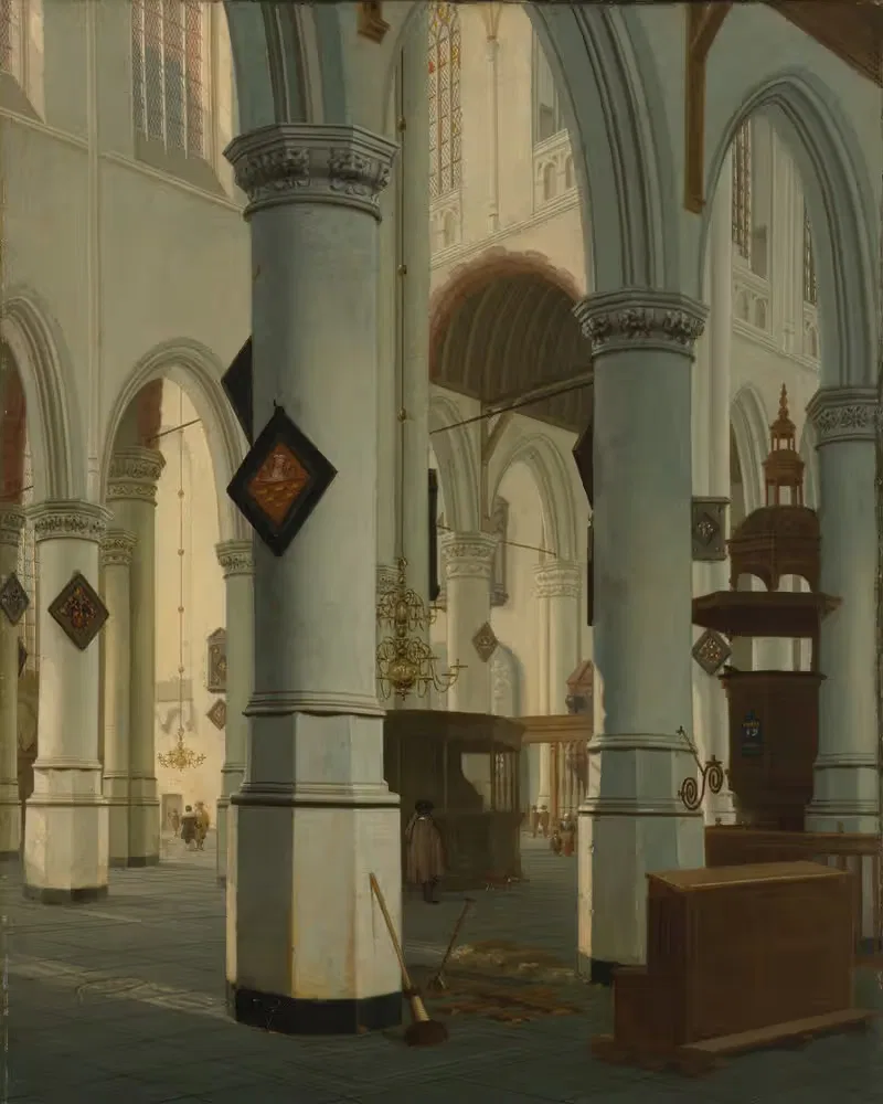 Interior of the Oude Kerk, Delft — Hendrick Cornelisz. van Vliet