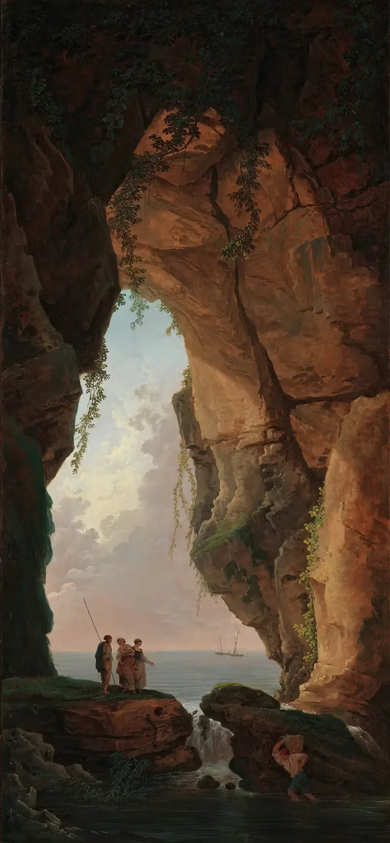 The Mouth of a Cave — Hubert Robert