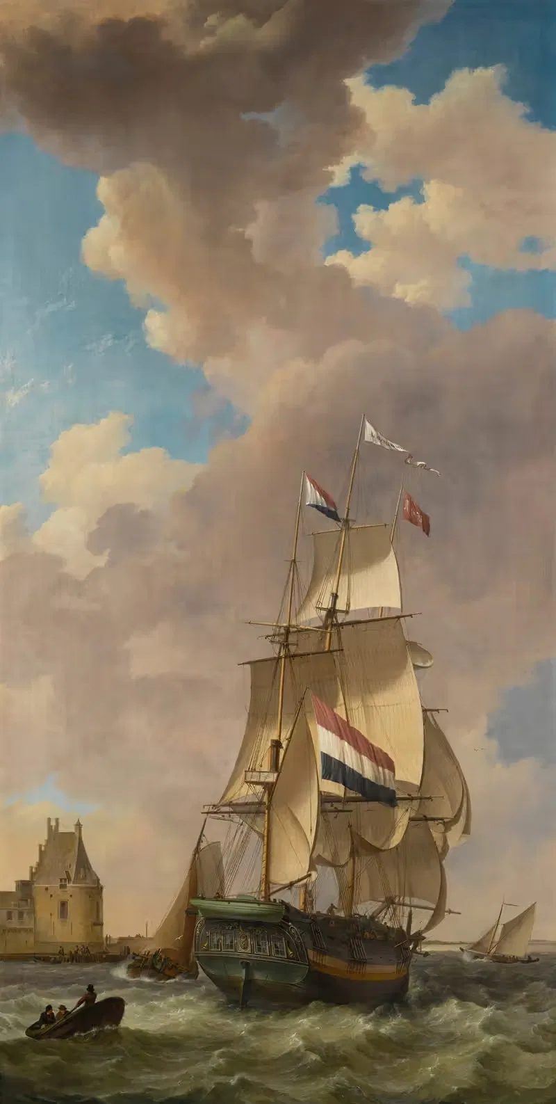 Торговое судно у Веере by Иоганнес Херманус Кеккёк — digital art print download