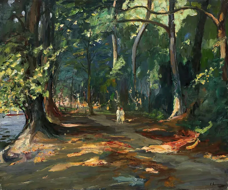 Путь у реки, Мейденхед by Сэр Джон Лавери, 1919 — digital art print download