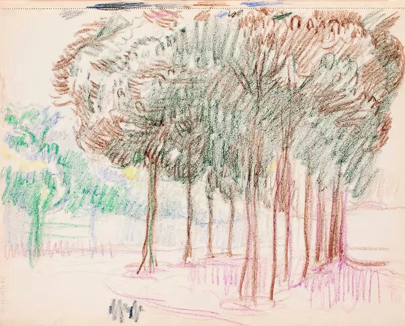 Пейзаж, деревья by Магнус Энккель, 1910 - 1911 — digital art print download
