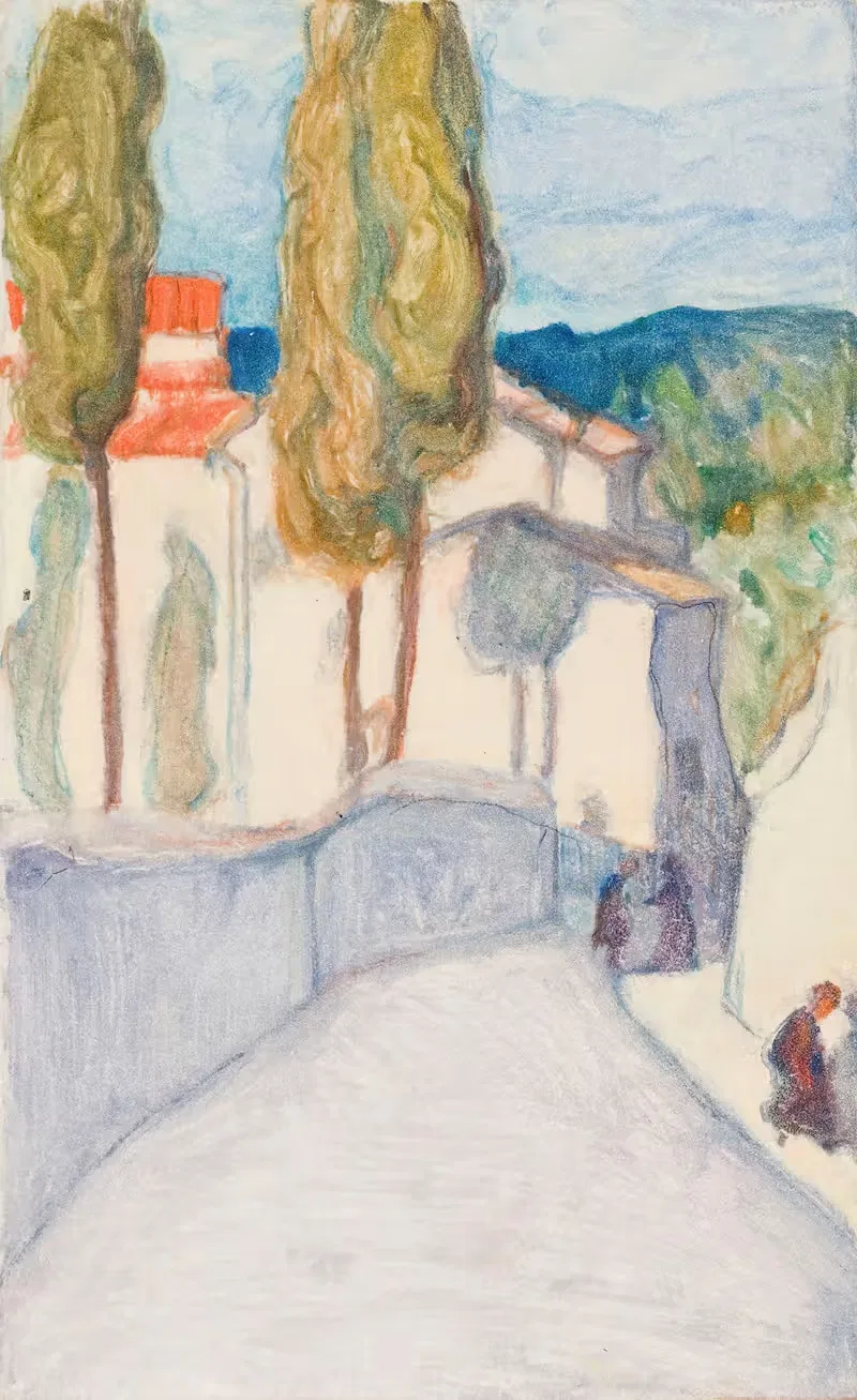 Florence, Viale dei Colli by Pekka Halonen, 1909 — digital art print download