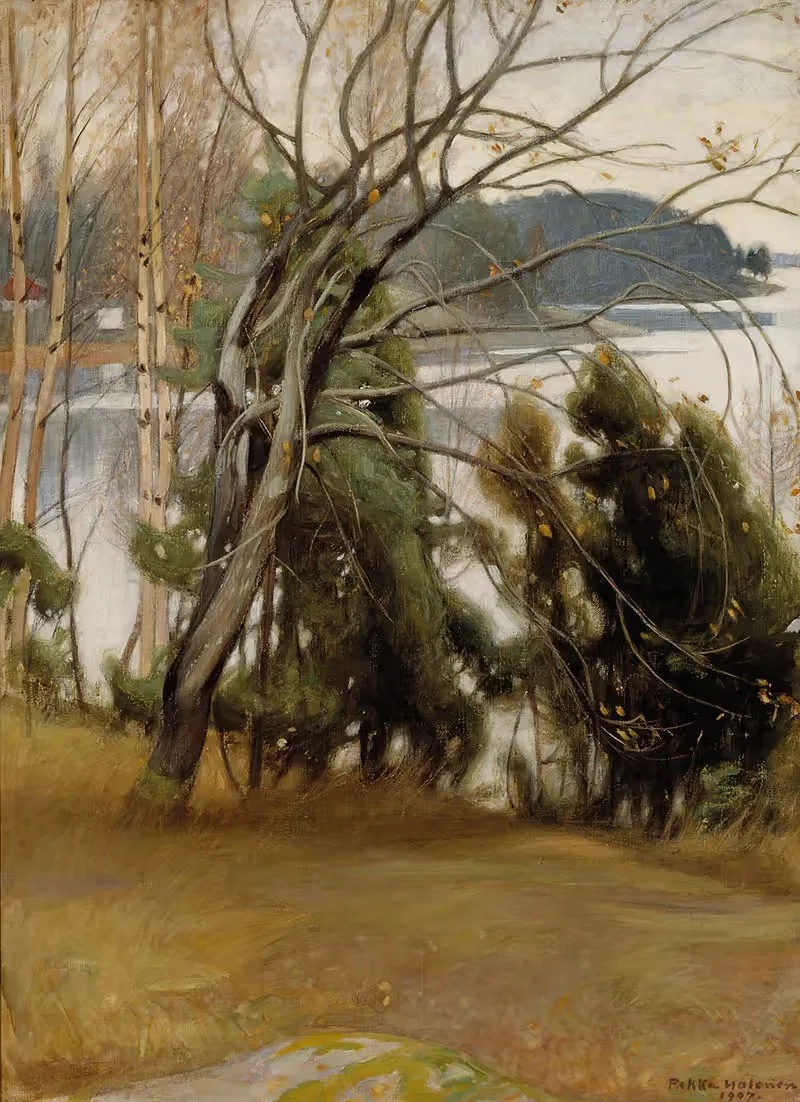 Sallow in Autumn by Pekka Halonen, 1907 — digital art print download