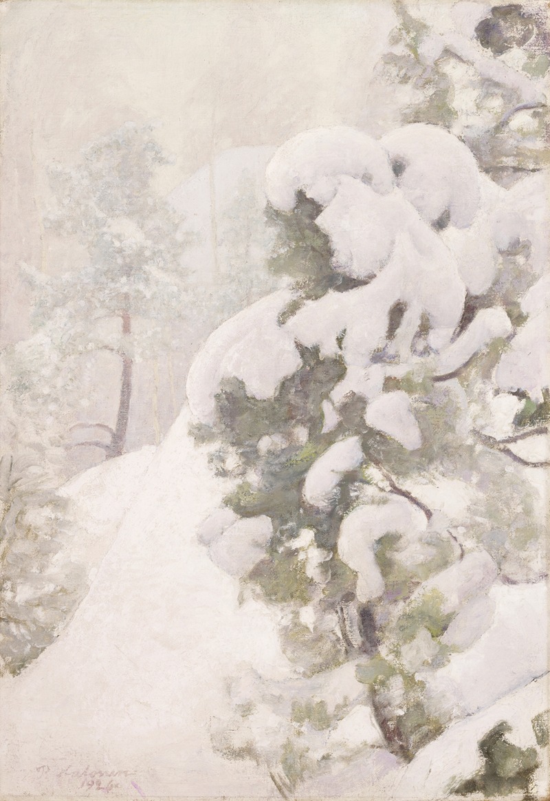 Зимний пейзаж by Пекка Халонен, 1926 — digital art print download