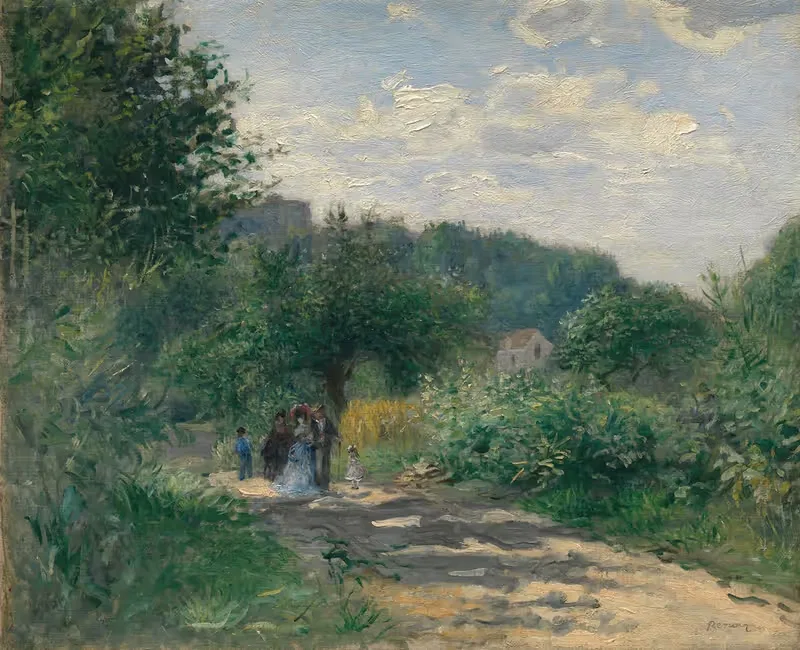 A Road in Louveciennes — Pierre-Auguste Renoir