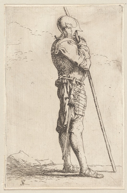 Soldier Supported by a Long Cane, Facing Right by Сальватор Роза, 1656 - 1657 — digital art print download