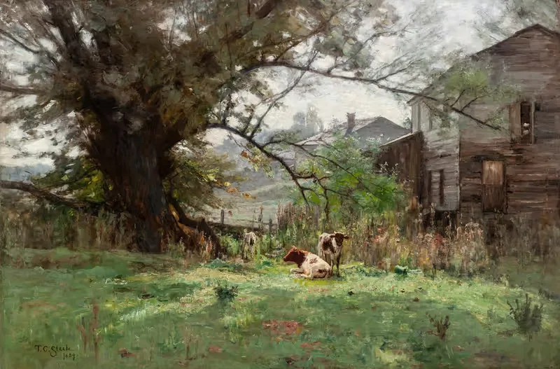 Утро – старая мельница Шофилда by Теодор Клемент Стил, 1893 — digital art print download
