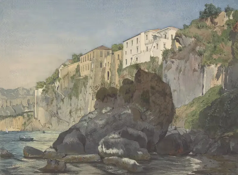 Houses at Sorrento — Thomas Hartley Cromek