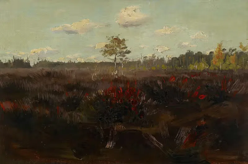 Bog in Lapland by Torsten Wasastjerna, 1892 — digital art print download