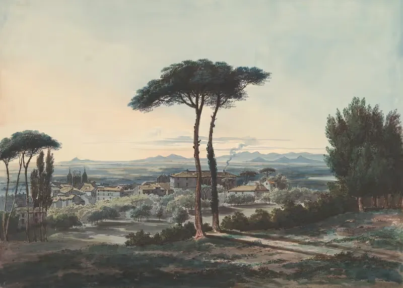 Фраскати, недалеко от Рима by Уильям Коуэн, 1819 — digital art print download