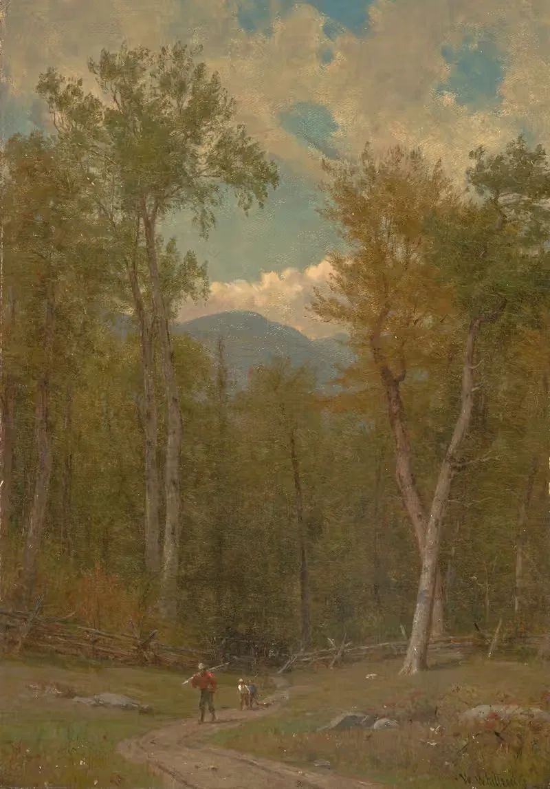 Пейзаж by Уортингтон Уитредж, 1886 — digital art print download