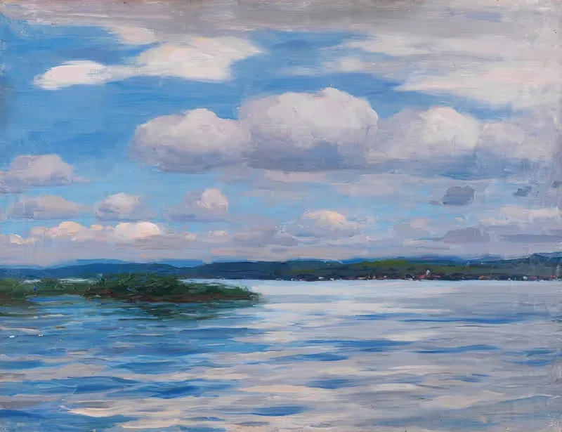 Озеро с грозовыми облаками by Александр Кёстер, 1909-1914 — digital art print download