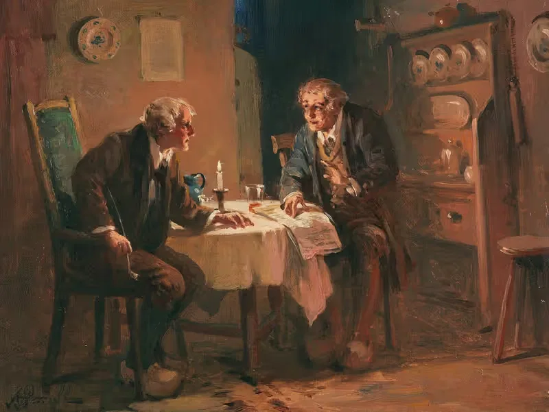 Дискуссия by Александр Розелл, 1900 — digital art print download