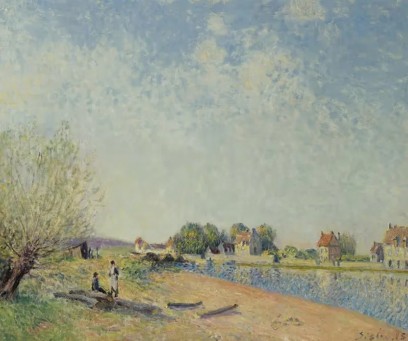 Le Canal Du Loing À Saint-Mammès — Alfred Sisley
