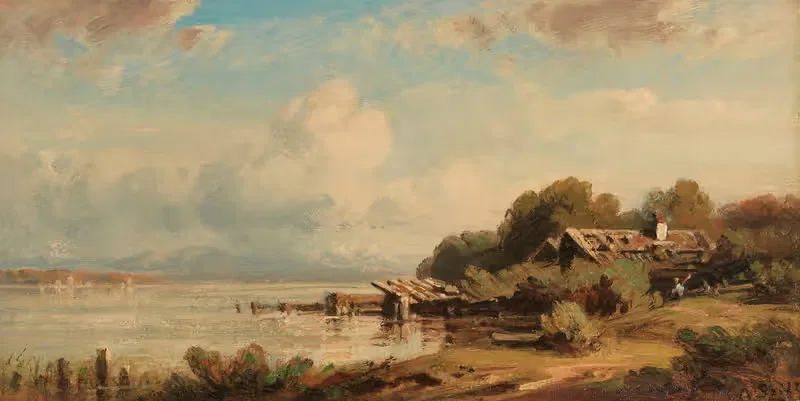 Fischerhütte am Starnberger See — August Seidel
