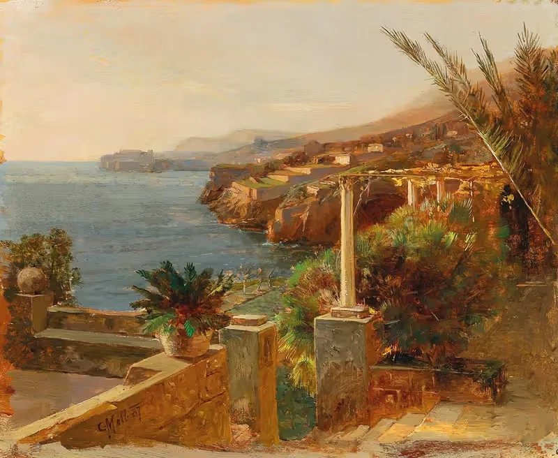 Ragusa (Dubrovnik) by Carl Moll, 1887 — digital art print download