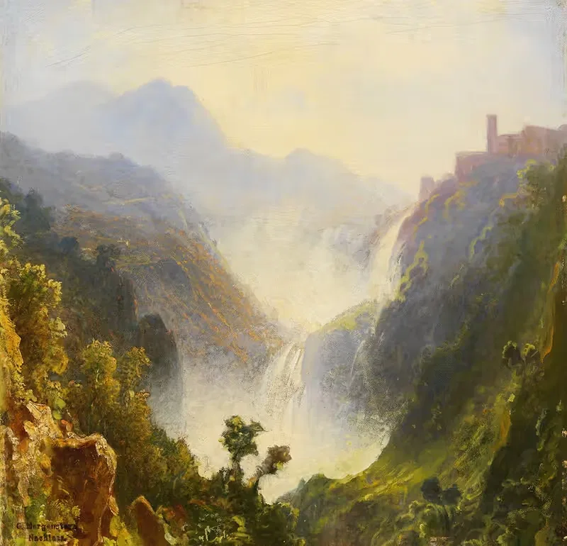 Die Wasserfälle von Tivoli — Carl Morgenstern