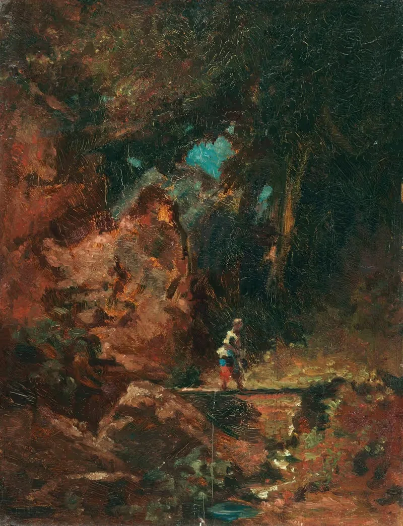 Сеннерин на лесной тропе by Карл Спицвег, 1875 — digital art print download