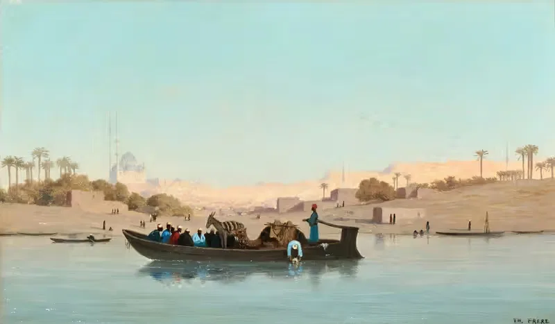 On The Nile by Charles Théodore Frère — digital art print download