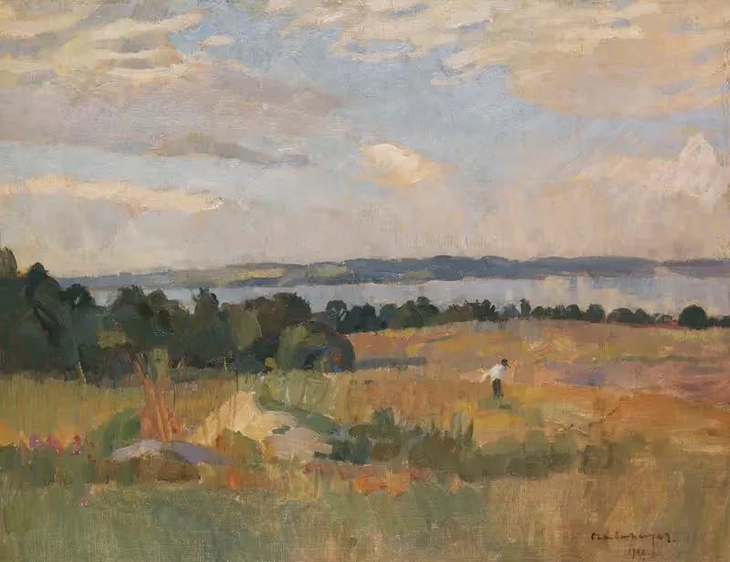 Осеннее настроение на Унтерзее (Боденское озеро) by Кристиан Ланденбергер, 1909 — digital art print download