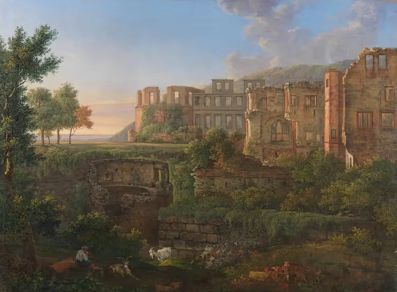 Ansicht des Heidelberger Schlosses — Christian Philipp Koester
