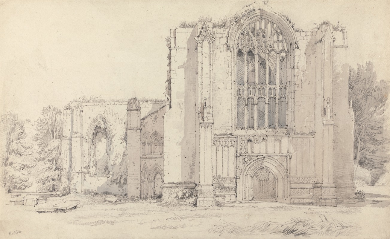 Bolton Abbey by Samuel Prout — digital art print download