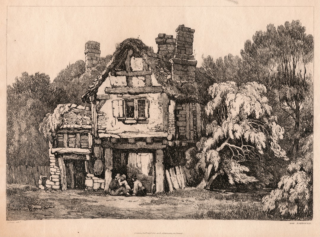Near Ashbourn by Samuel Prout, 1821 — digital art print download