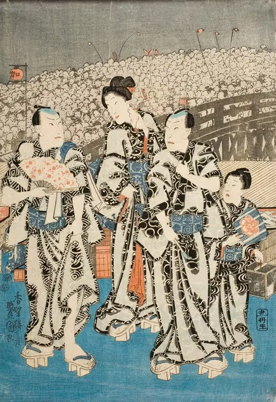 Summer Celebration in Edo by Utagawa Kunisada (Toyokuni III) — digital art print download