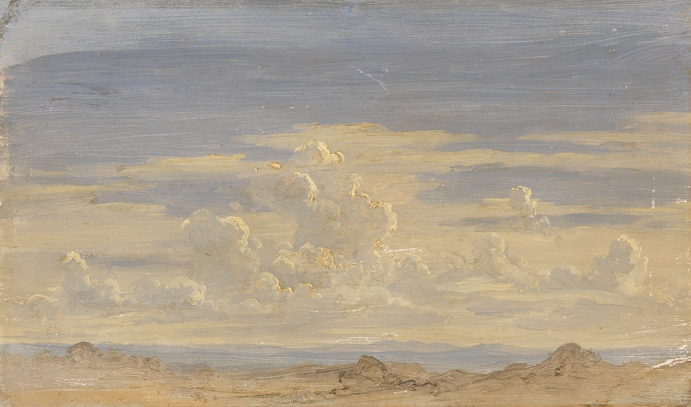 Wolkenstudie by Gustav Friedrich Papperitz — digital art print download