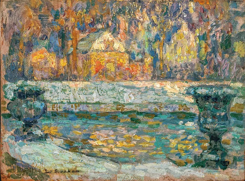 Le bassin de Neptune. Versailles — Henri Le Sidaner