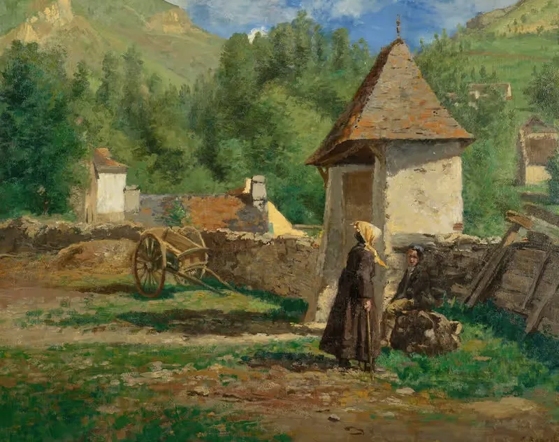 Гедрес (Нижние Пиренеи) by Анри Станислас Руарт — digital art print download